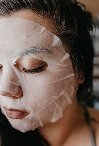 Eba nature Eba nature 100 pcs Pure Essence Facial Mask Sheet of (10 Types x 10 pcs), Korean Face Mask Sheets for Skincare, Cleansing, Moisturizing, relaxing, Elasticity