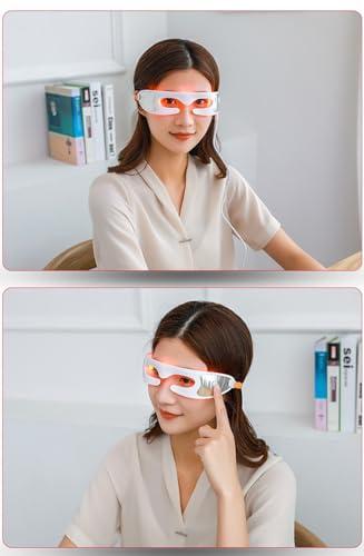 Embrace Kincare LED Red Light Therapy Eye Mask, 3 Modes with Vibration for Anti-Aging & Dark Circles
