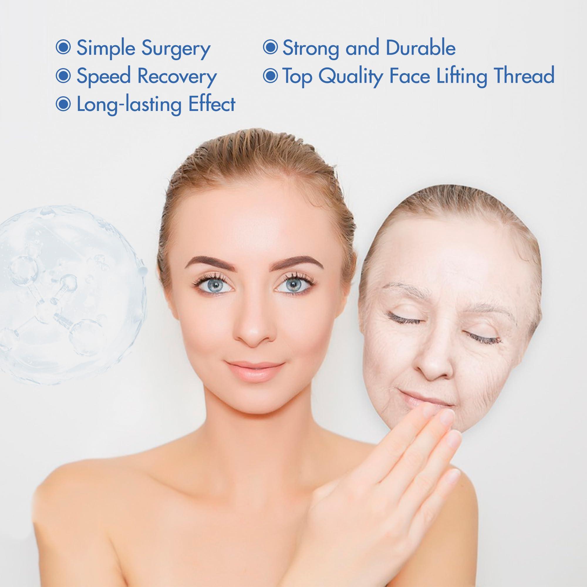 ESTEVO ESTEVO PDO Multi-Thread L-Type Blunt, Multiple PDO Mono Line Threads for Facial Filling (16PCS-23G*38mm)