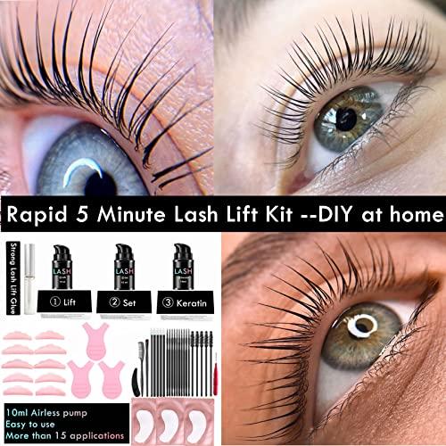 Libeauty Lash Lift And T-int Kit At Home Lash Lift With T i n t Black, Eyelash Lifting And D-y-e 10ml Airless Pump Lifts Lash up 6 Weeks KERATIN Lifting Create Voluminous Eye Look Rapidly