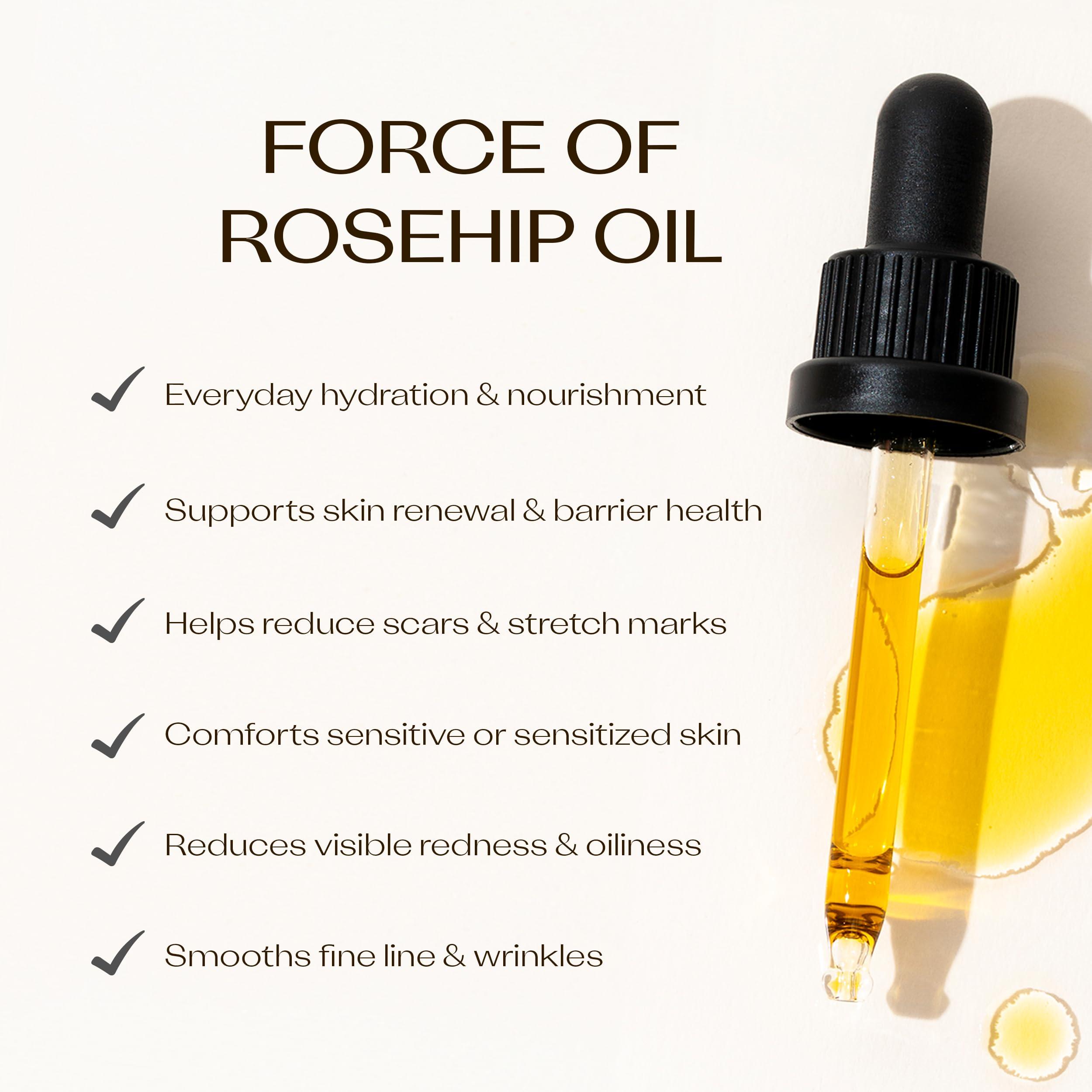 Trilogy Trilogy Certified Organic Rosehip Oil Duo, Intensive Nourishment, Improves Appearance of Scars, Stretch Marks, Fine Lines, & Wrinkles, 0.68 fl oz each