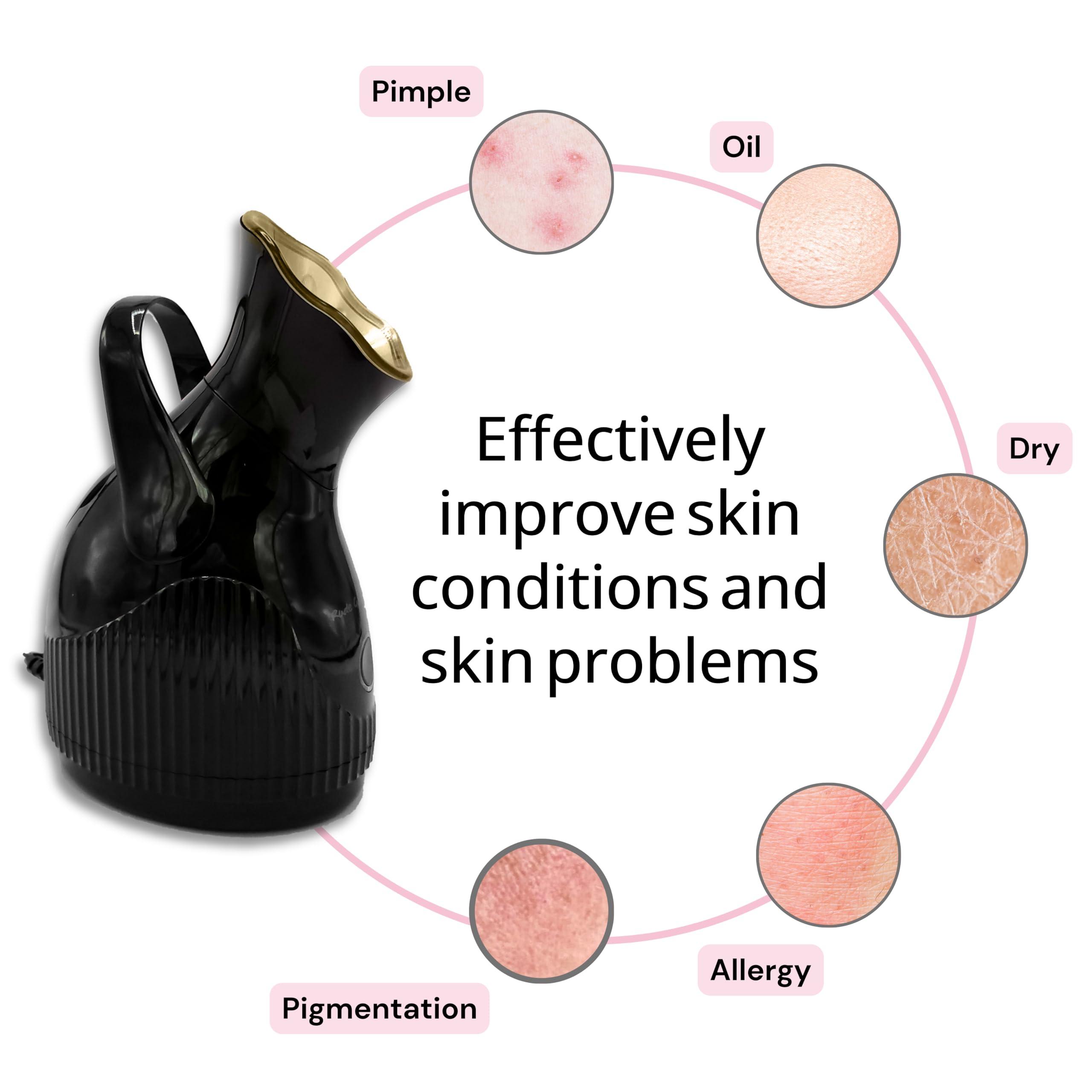 RudeGalBeauty Rude Gal Beauty Hot Mist Steamer for Facial Deep Cleaning & Humidifier - Beauty Tool for Skin Care Hair Care - Ionic Steamer for Face Spa Day Essential Face Care Product Suitable for Men and Women