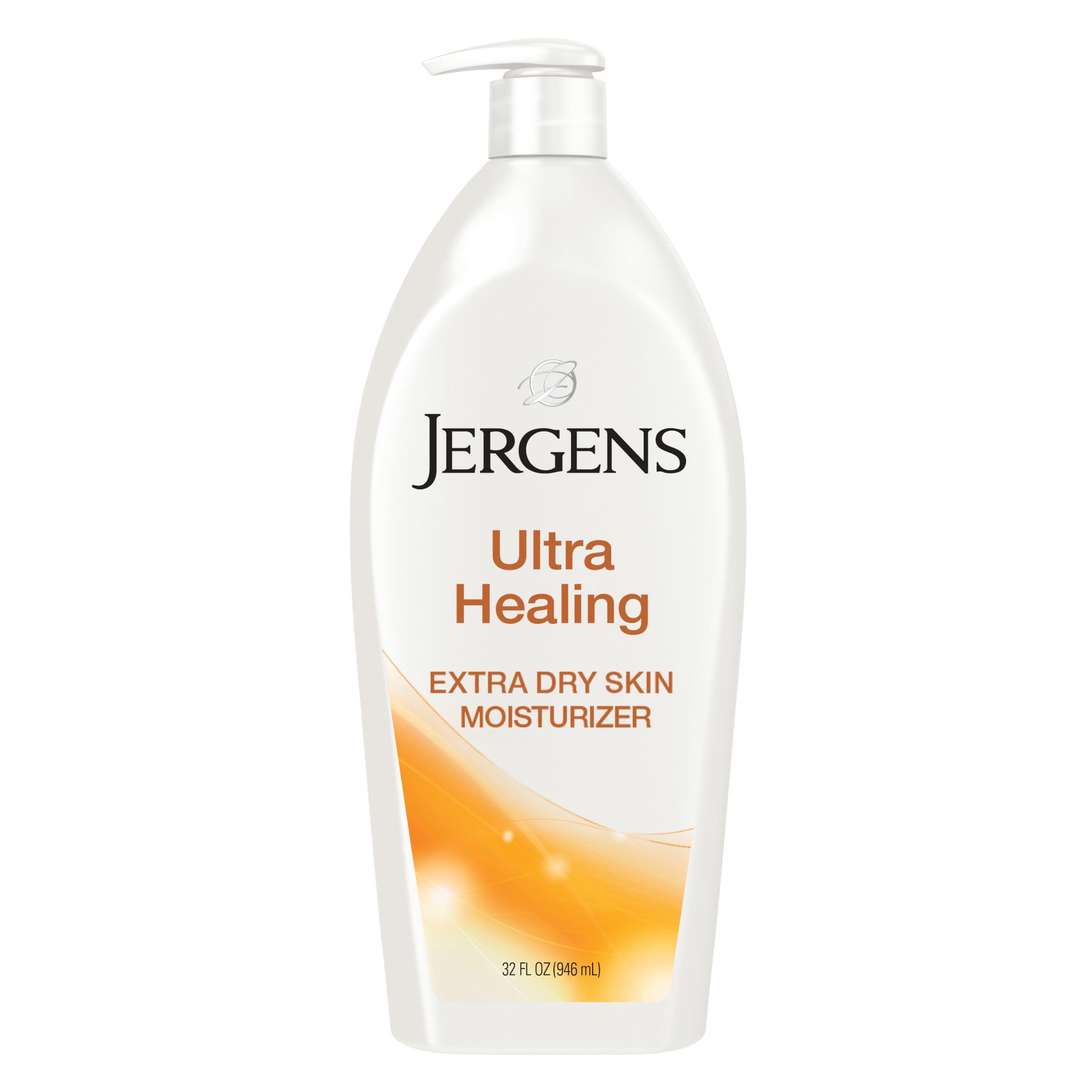 Jergens Jergens Hand and Body Lotion & Ultra Healing Dry Skin Moisturizer, Body and Hand Lotion for Dry Skin, for Quick Absorption into Extra Dry Skin, with HYDRALUCENCE blend, Vitamins C, E, and B5, 32 Ounce