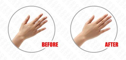 AnHua AnHua 1 Pair Gel SPA Moisturizing Gloves Soft Cotton Moisturizing Whitening Exfoliating Foot Mask Smooth Skin Care Dry Treatment (Black)