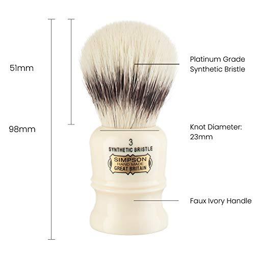 Simpson Shaving Brushes Duke Best Badger Shaving Brush- Simpson Shaving Brushes (Duke 3 Best Synthetic)