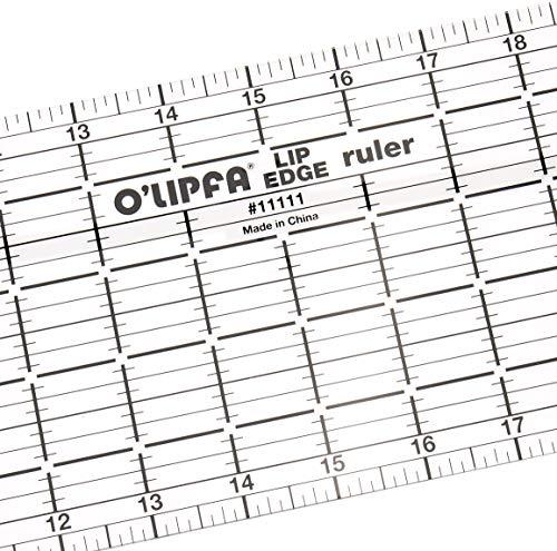 Dritz O\'Lipfa 11111 Ruler with Lip Edge, 5 x 24-Inch