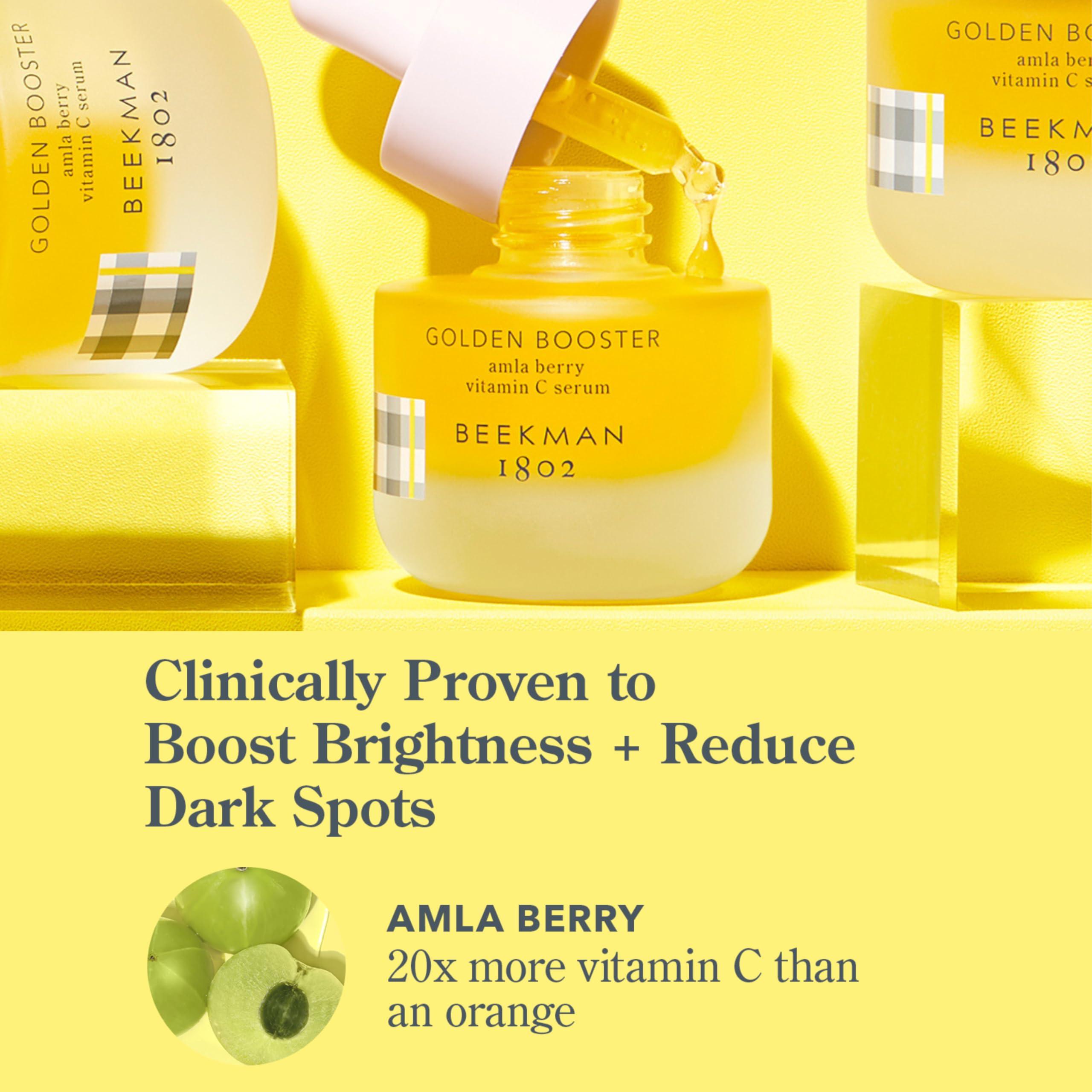 Beekman 1802 Beekman 1802 Golden Booster Amla Berry Face Serum - Fragrance Free - 1 fl oz - Plant-Based Vitamin C Alternative - Good for Sensitive Skin - Cruelty Free