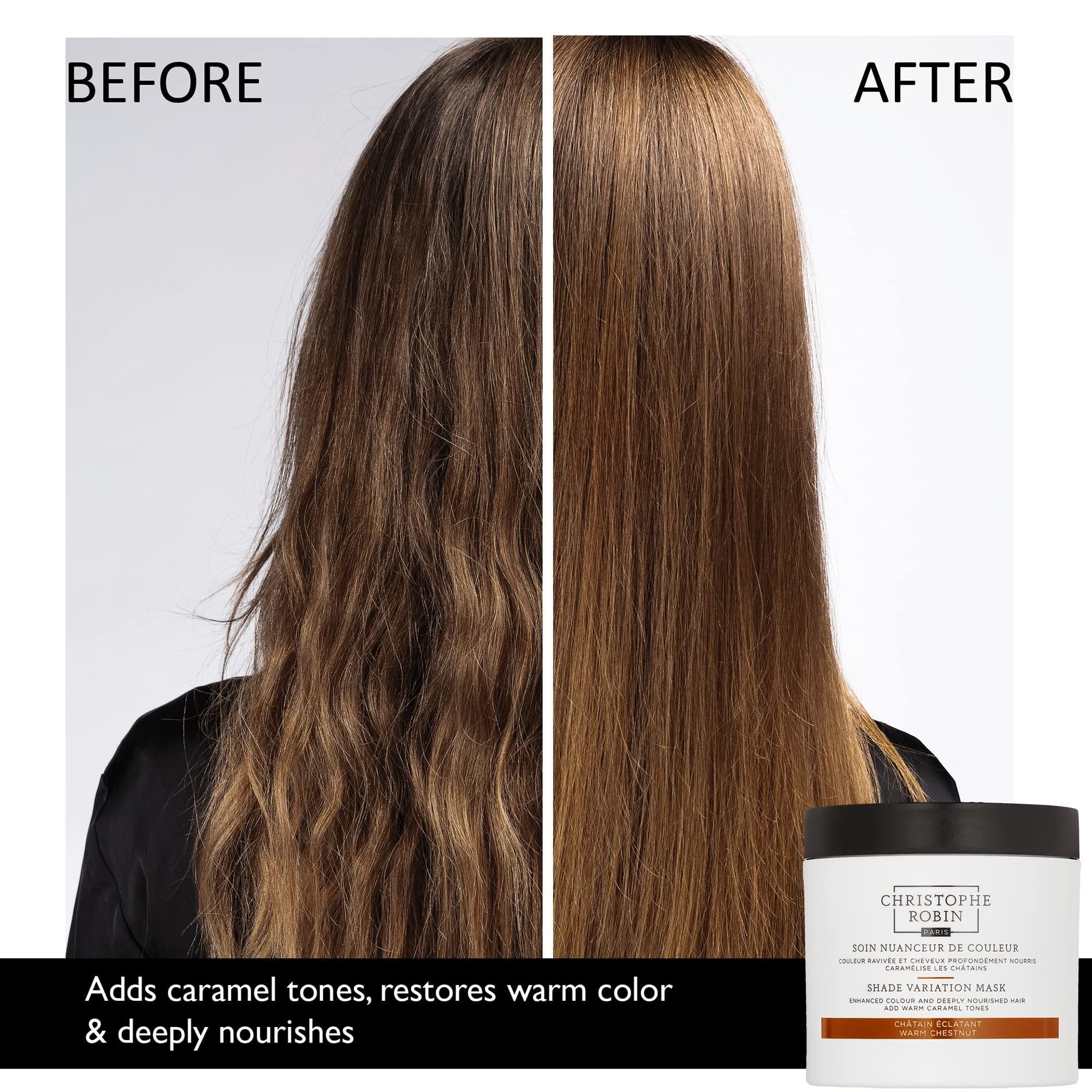 Christophe Robin Christophe Robin Shade Variation Mask - Nourishing and Color Enhancing - Warm Chestnut 250ml