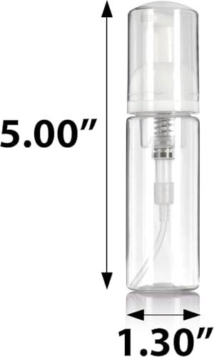 JUVITUS JUVITUS 8 oz Cobalt Blue Boston Round Glass Bottles with Black Lotion Pump (4 pack) + Travel Foamer Bottle