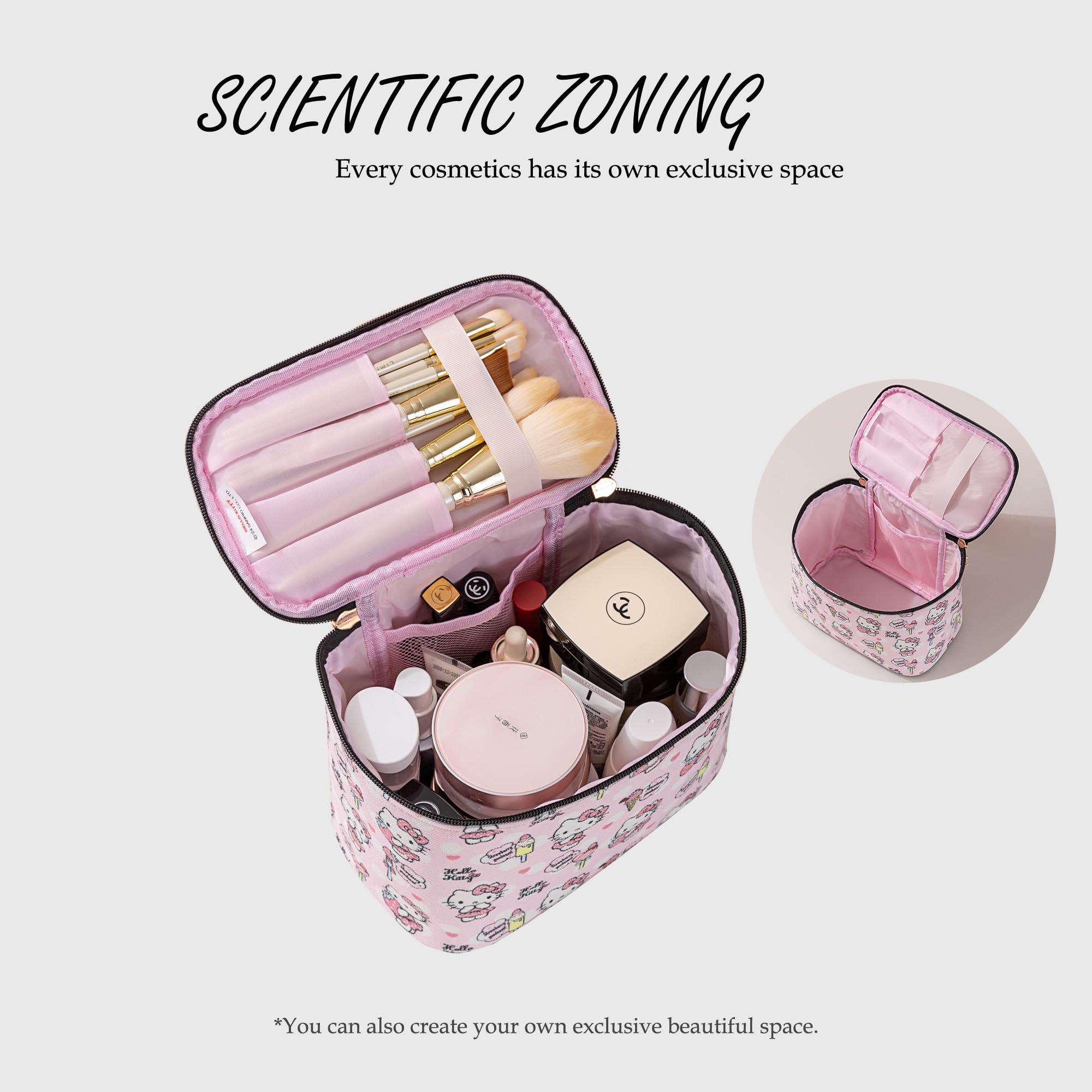 AmBealla AmBealla Make up Bag Travel Cosmetic Bags Brush Holder Zipper Pouch Case Organizer Cute Organizer Suitable for Purse for Women (07 Sweet Candy)