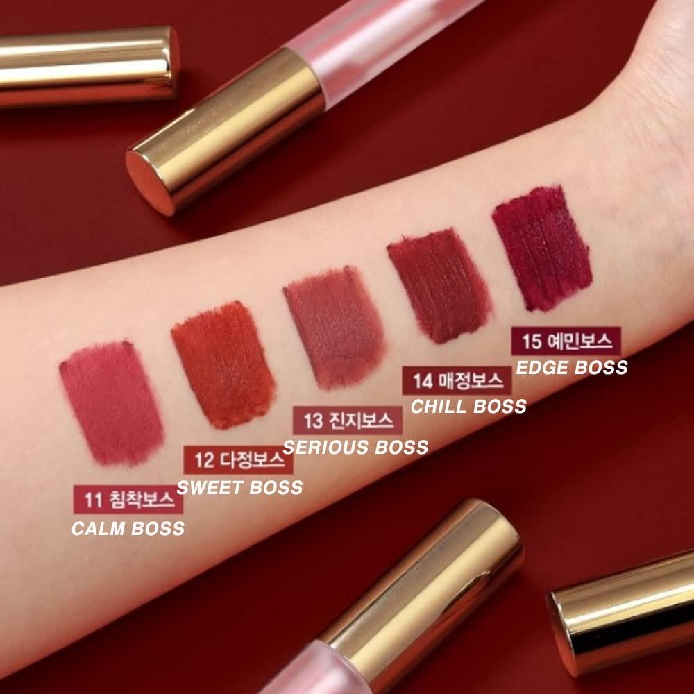 BBI@ BBIA BBIA Last Velvet Tint - Soft & Creamy Matte Finish Lip Stain, Blur Effect with Velvety Texture, Long-Lasting, High Pigment, Lightweight, Non-Drying, Vegan, Korean Lip Makeup (V15 EDGE BOSS)