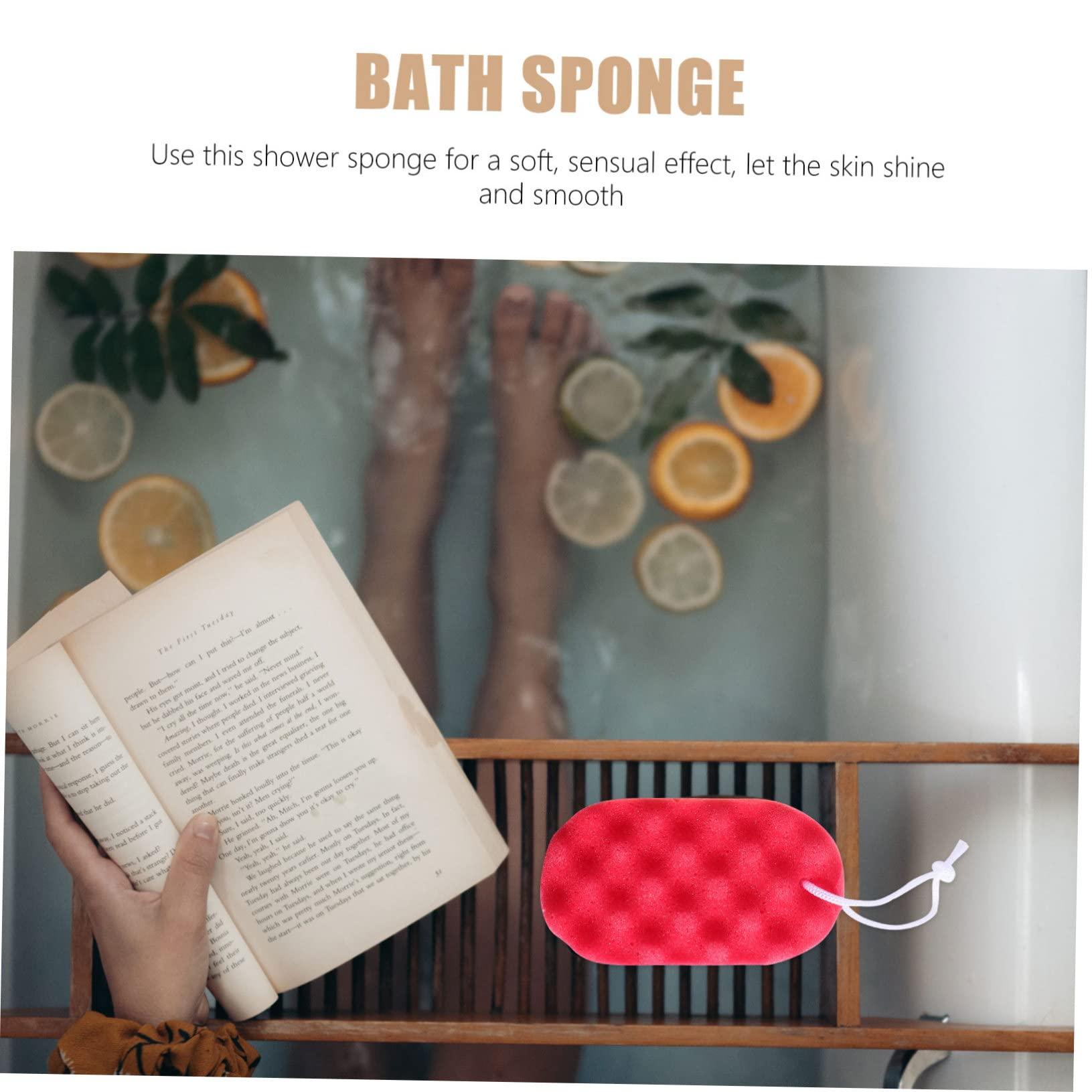 FOMIYES FOMIYES Shower Sponge Double Sided Bath Sponges for Shower Wavy Sponge Cleaning Body Scrubber Soft Gentle Skin Scrubber