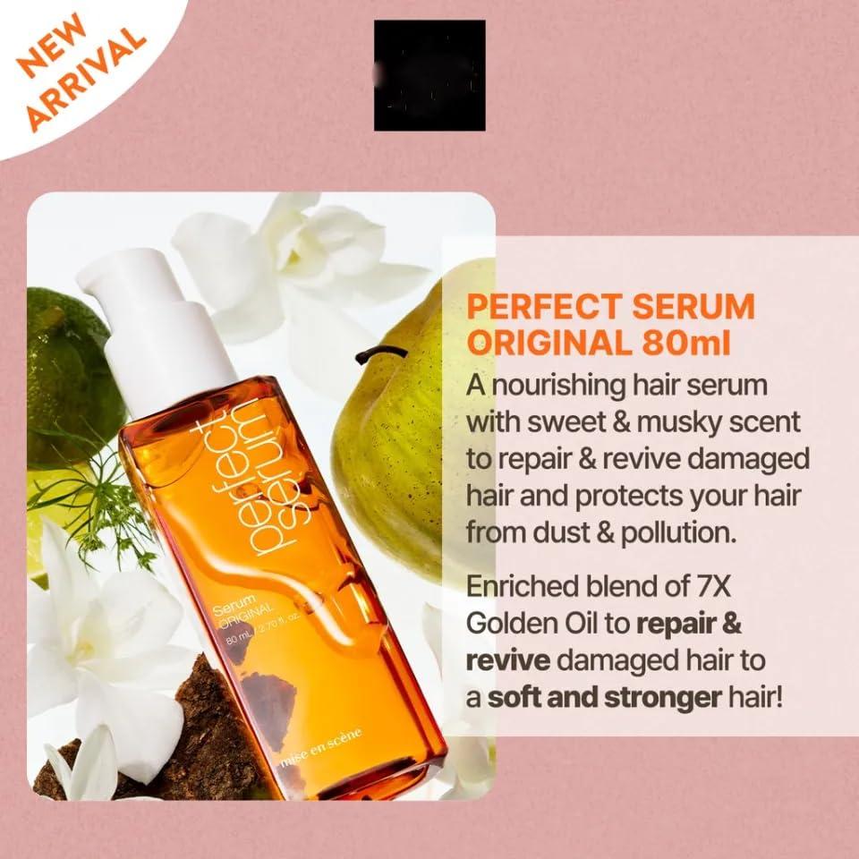 Generic Generic Bundle - Perfect Repair Set (Oil Hair Serum 80ml + Hair Treatment 180ml) with Oil blotting Papers, Transparency