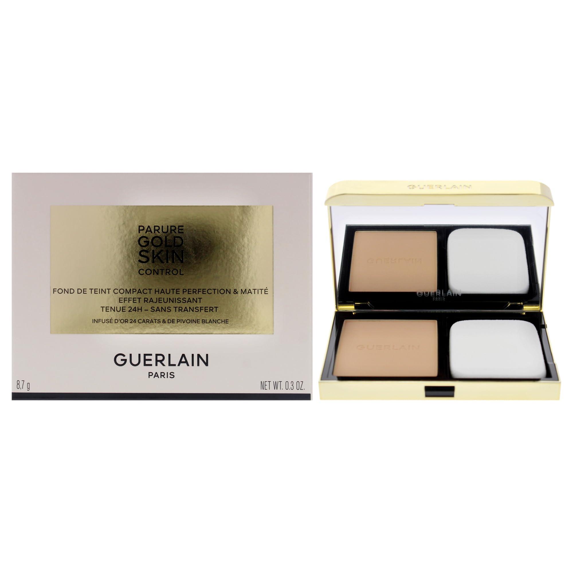 Guerlain Parure Gold Skin Control Matte Compact Foundation - 3N Medium Skin with Neutral Beige Undertones by Guerlain for Women - 0.3 oz Foundation