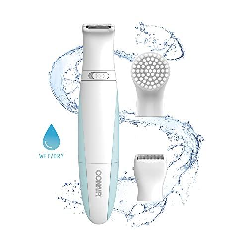 Conair Conair Ladies All-In-One Personal Groomer, Trimmer, Foil Shaver for Women and Exfoliating Brush