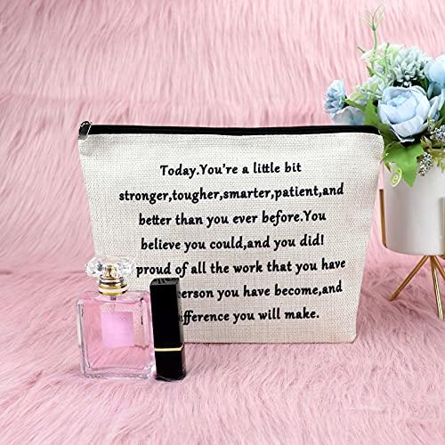 Sfodiary Sfodiary Encouragement Gift for Women Makeup Bag Inspirational Gifts Cosmetic Bag Congratulations Graduation Gifts Funny Birthday Gift for Sister Travel Cosmetic Pouch New Beginnings gifts