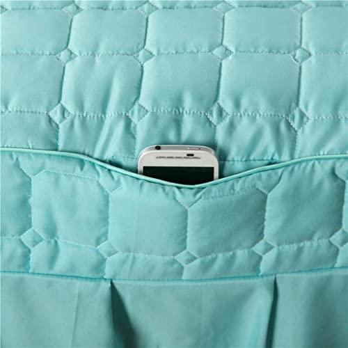 Tongina Tongina Massage Hotel Table Bed Skirt Valance Sheet with Breath Hole Pillow Case Stool Cover for Beauty Salon, Blue