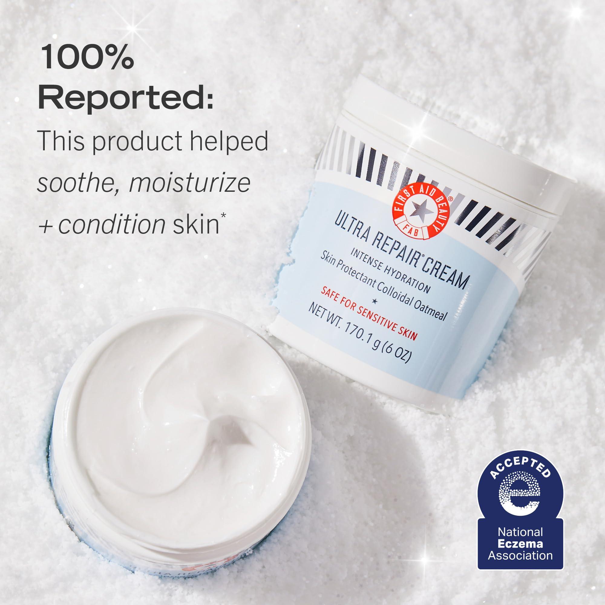 First Aid Beauty First Aid Beauty - Smooth Skin Season: KP Bump Eraser Body Scrub, 4oz, Ultra Repair Cream, 6oz, Anti-Chafe Stick, 0.35oz, Ingrown Hair Pads, 60 Pads, Deep Hydration & Exfoliating Body Essentials, 4ct