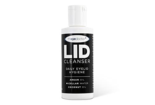 The Eye Doctor The Eye Doctor Lid Cleanser Twin Pack - Eyelid Cleanser Remove Debris Dirt & Make-up from Eyelids - Suitable for Sensitive Eyes - Contains Argan Oil Coconut Oil & Micellar Water 2X 100ml Bottles