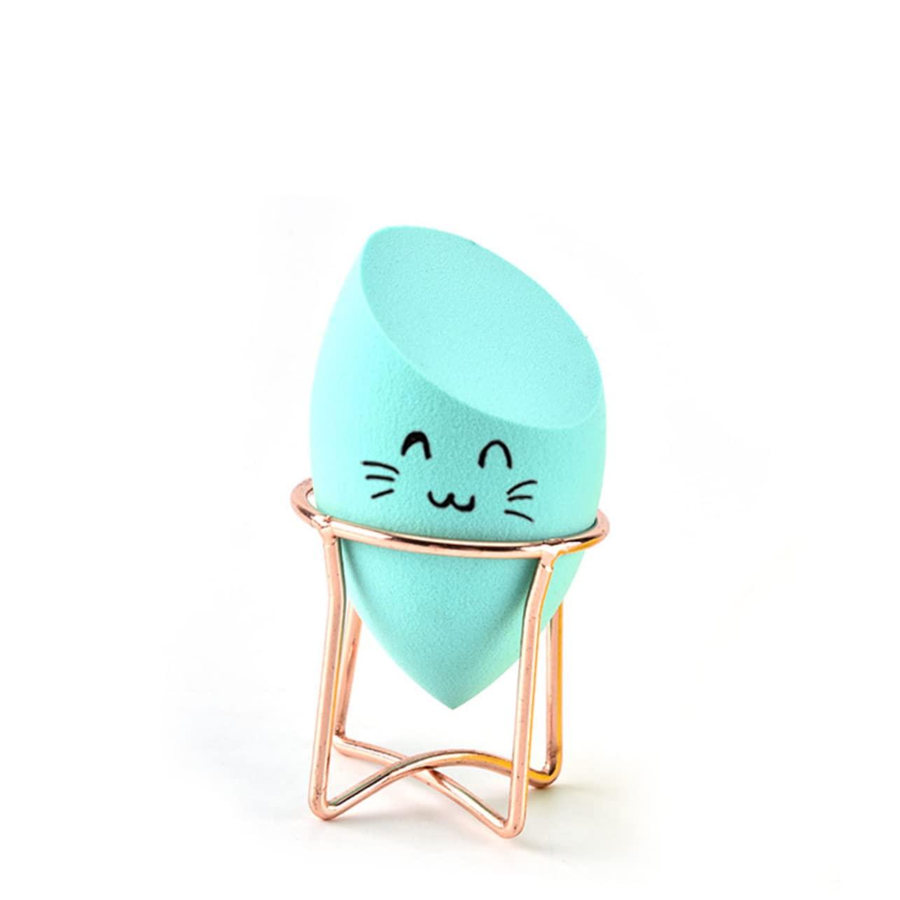 VINTORKY VINTORKY 2pcs Makeup Sponge Holder Stand Rose Gold Cross Shape Puff Drying Rack for Beauty Tools