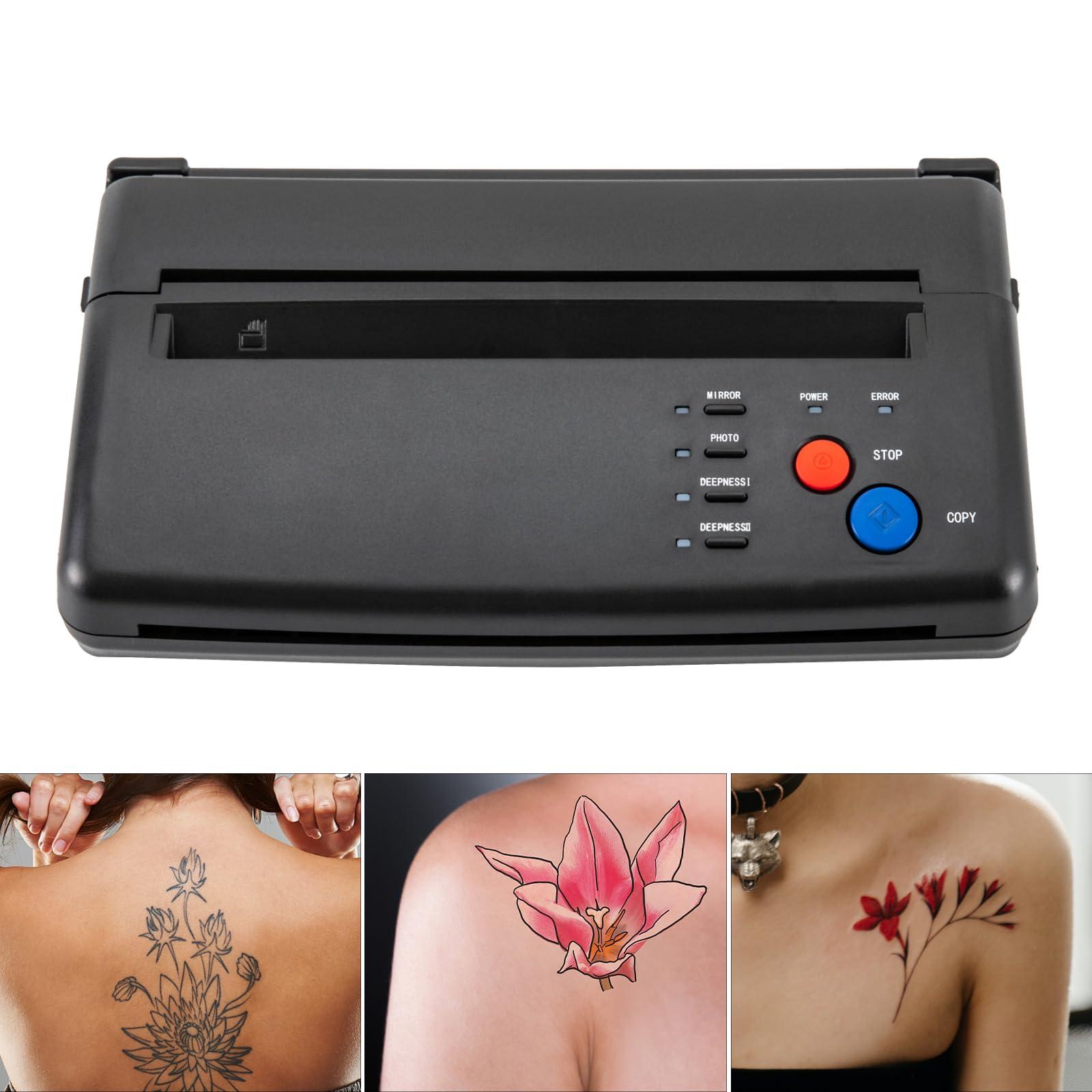RustyVioum RustyVioum Tattoo Stencil Maker Tattoo Transfer, ABS Thermal Copier Stencil Printer Machine, Rectangle Tattoo Stencil Maker for All Kinds of Skin