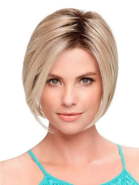 Jon Renau Jon Renau Bundle 3 items: Ignite Wig Heat Resistant Women's Short Angled Cut Sleek Bob Lace Front SmartLace Natural Hairline Wigs,FS26/31, Wig Comb, MaxWigs Hair Loss Booklet
