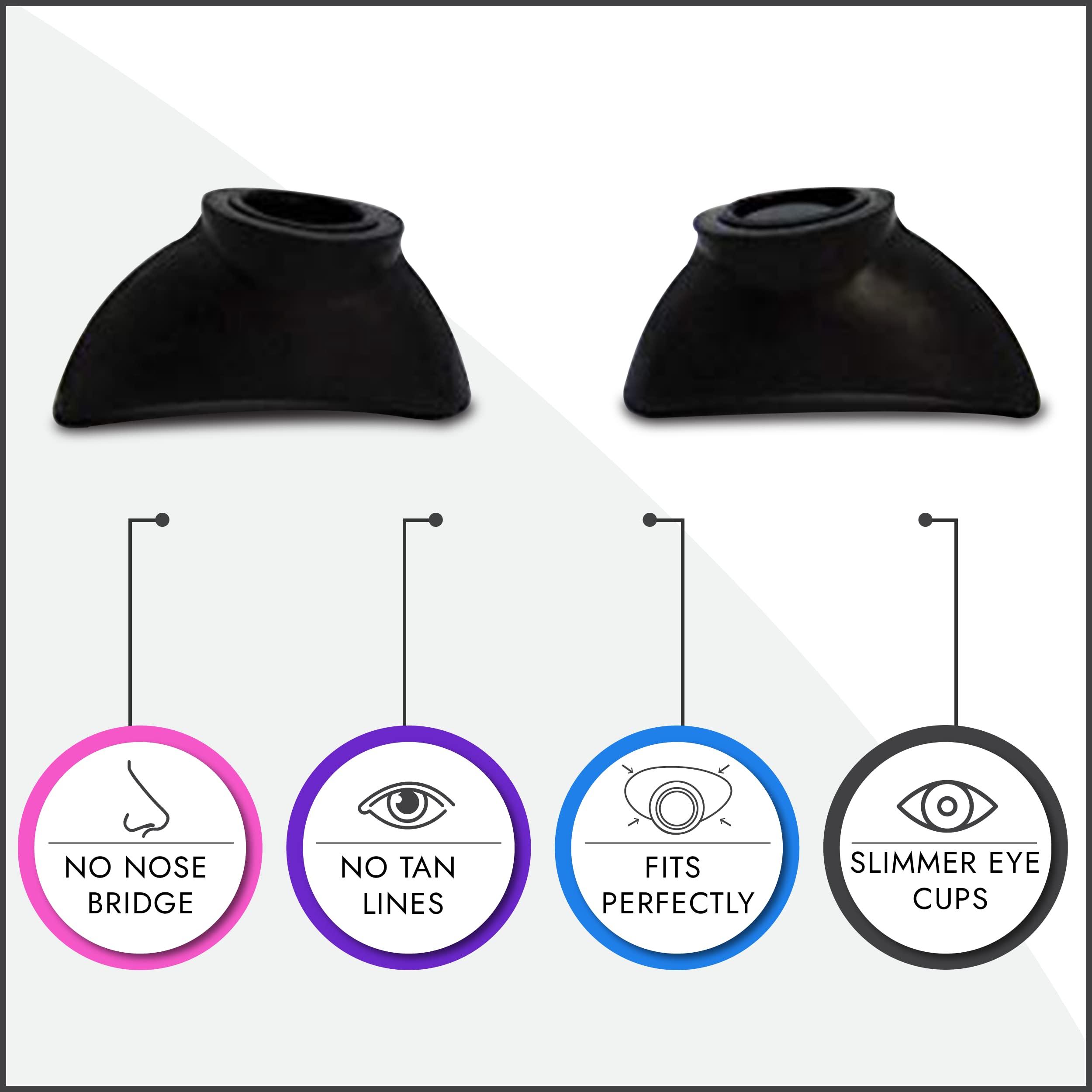 Super Sunnies Super Sunnies Tanning Goggles - 12-Pack + Strapless Econs bagged UV Eye Protection, FDA Compliant Bundle