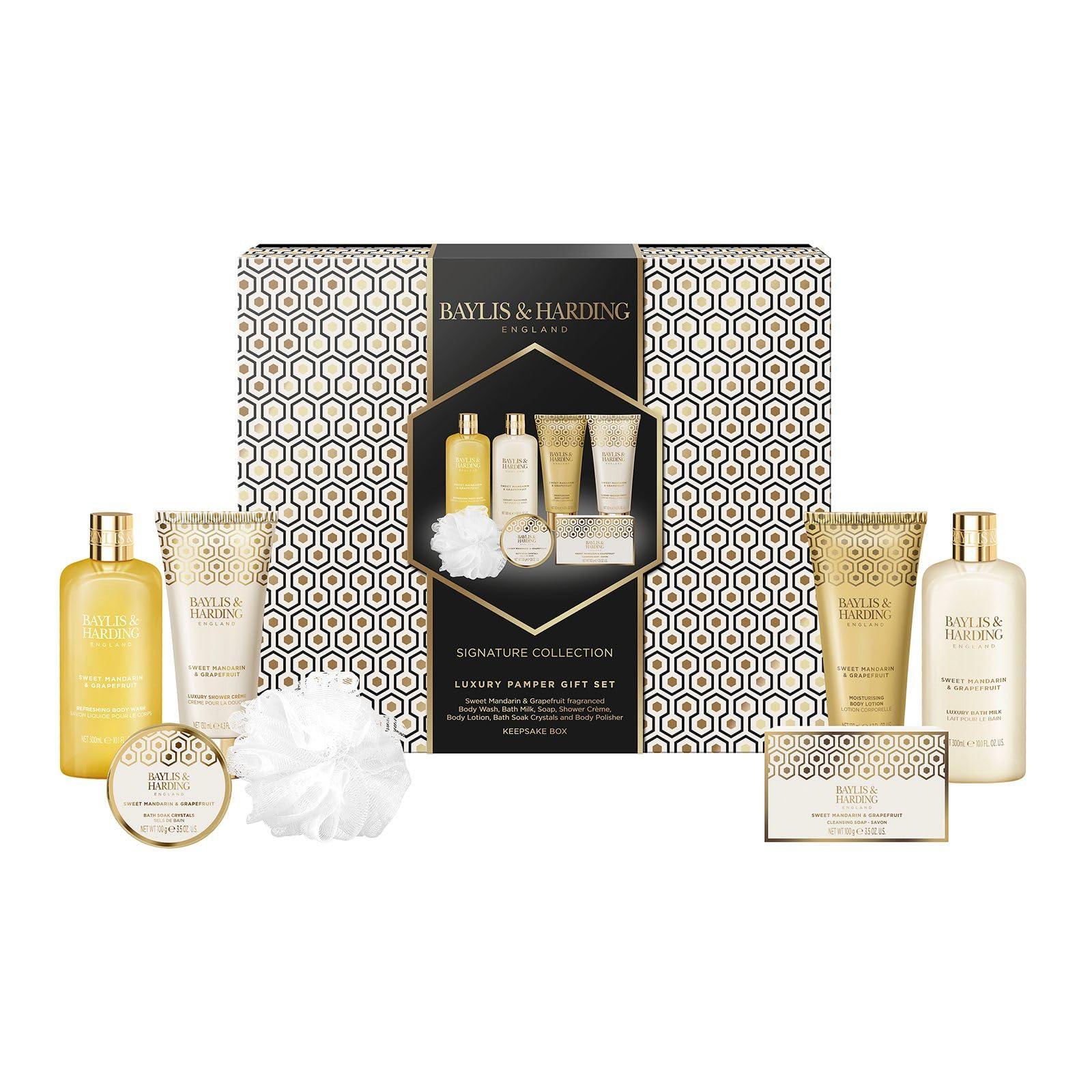Baylis & Harding Baylis & Harding Gift Set for Women - Ultimate Luxury Bath & Skincare Set - Sweet Mandarin & Grapefruit