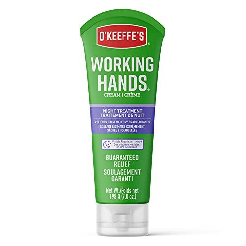 O'Keeffe's O'Keeffe's Working Hands Night Treatment Hand Cream, 7 oz Tube, (Pack of 2)