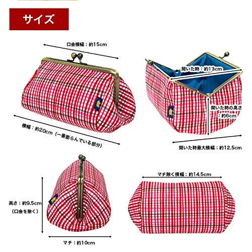 ??? Inokichi Hand Printed, Tawara style Cosmetic Pouch, Coin Pouch, Gamaguchi Cosmetic Pouch, Japanese Pattern, Japanese Modern, Artisan Hand Print, Kyoto, Made in Japan, Auspicious Pattern, Auspicious Pattern, Lattice, koshi - pink,