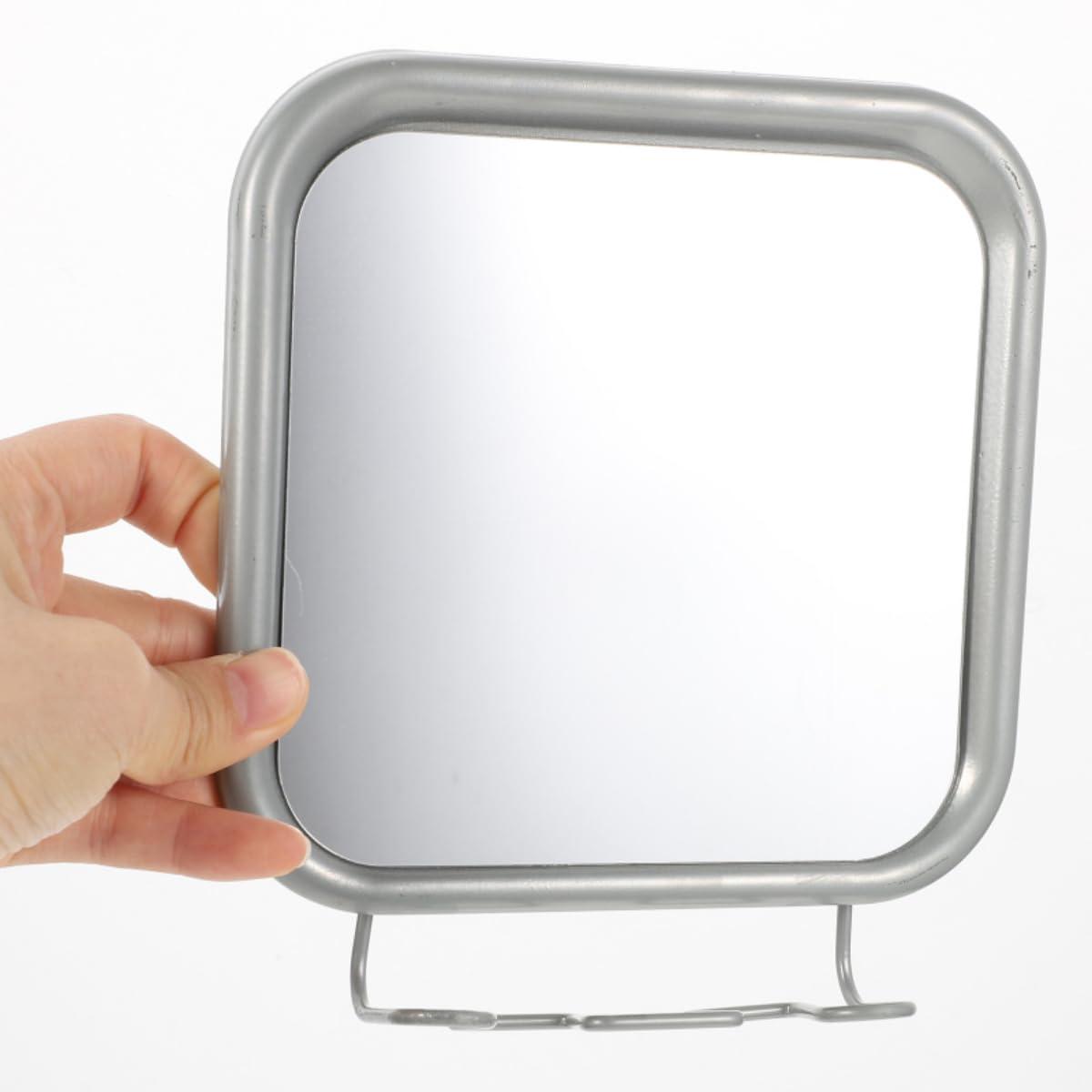 Samlee Fogless Shower Mirror with 4 Suctions - Anti-Fog Mirror for Shaving in Shower, Razor Holder Included, Ideal for Bathroom, Vanity, Bathtub