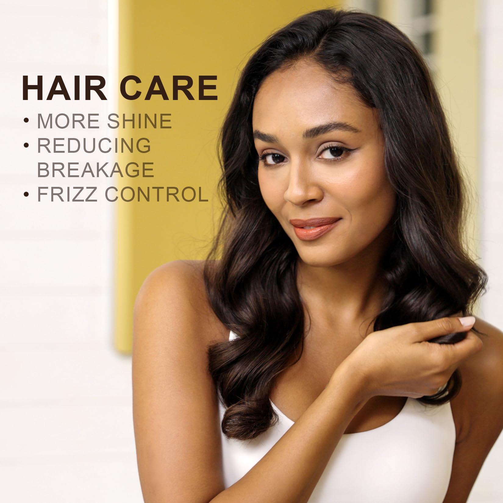 Yoken Yoken Argan Oil for Hair, 16 Fl Oz Pure and Natural Morocco Argan Oil, Argon Oil For Hair, Scalp, Face & Skin Care, 100% Cold Pressed Hair Conditioner, Unrefined Argon Nails Carrier Oil