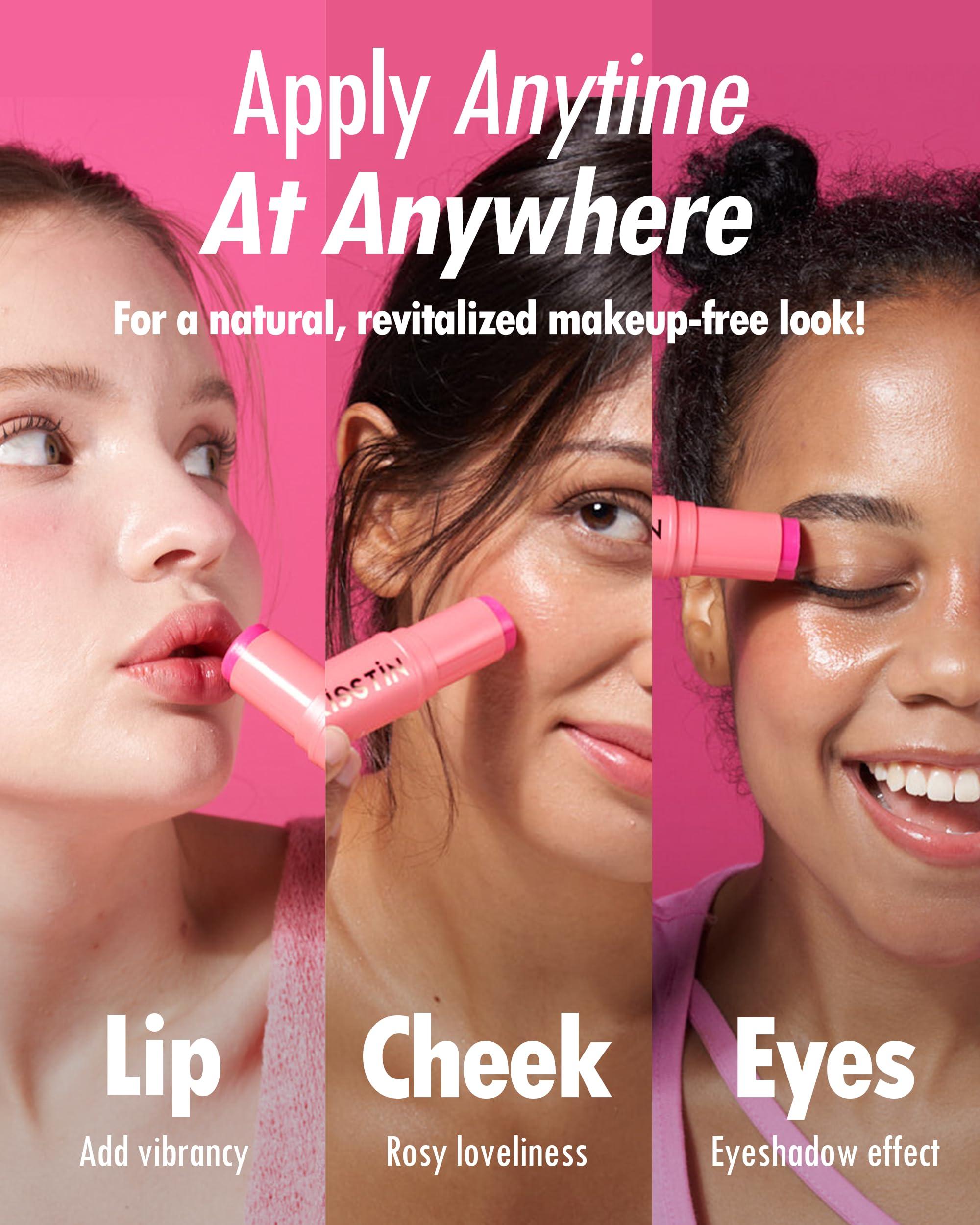 KAHI KAHI BALM SERIES | Kisstin Balm Stick - Skin-Refining Face Balm Moisturizer & Makeup Stick | Nourishing Beauty Balm Moisturizer Stick | Multi-use Face Balm Stick | Makeup-enhancing Glow Balm (0.32 oz)