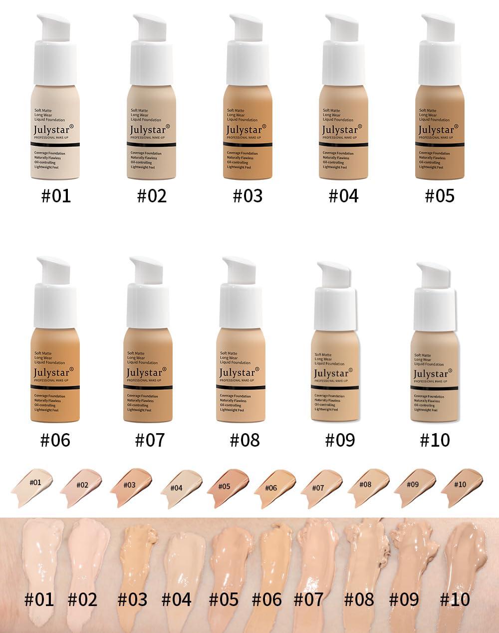 NinthAvenue Basics Y-HaLi Waterproof Liquid Foundation for Long-Lasting Beauty Makeup, Repair and Moisturize Your Skin with a Concealer and Corrector (02)