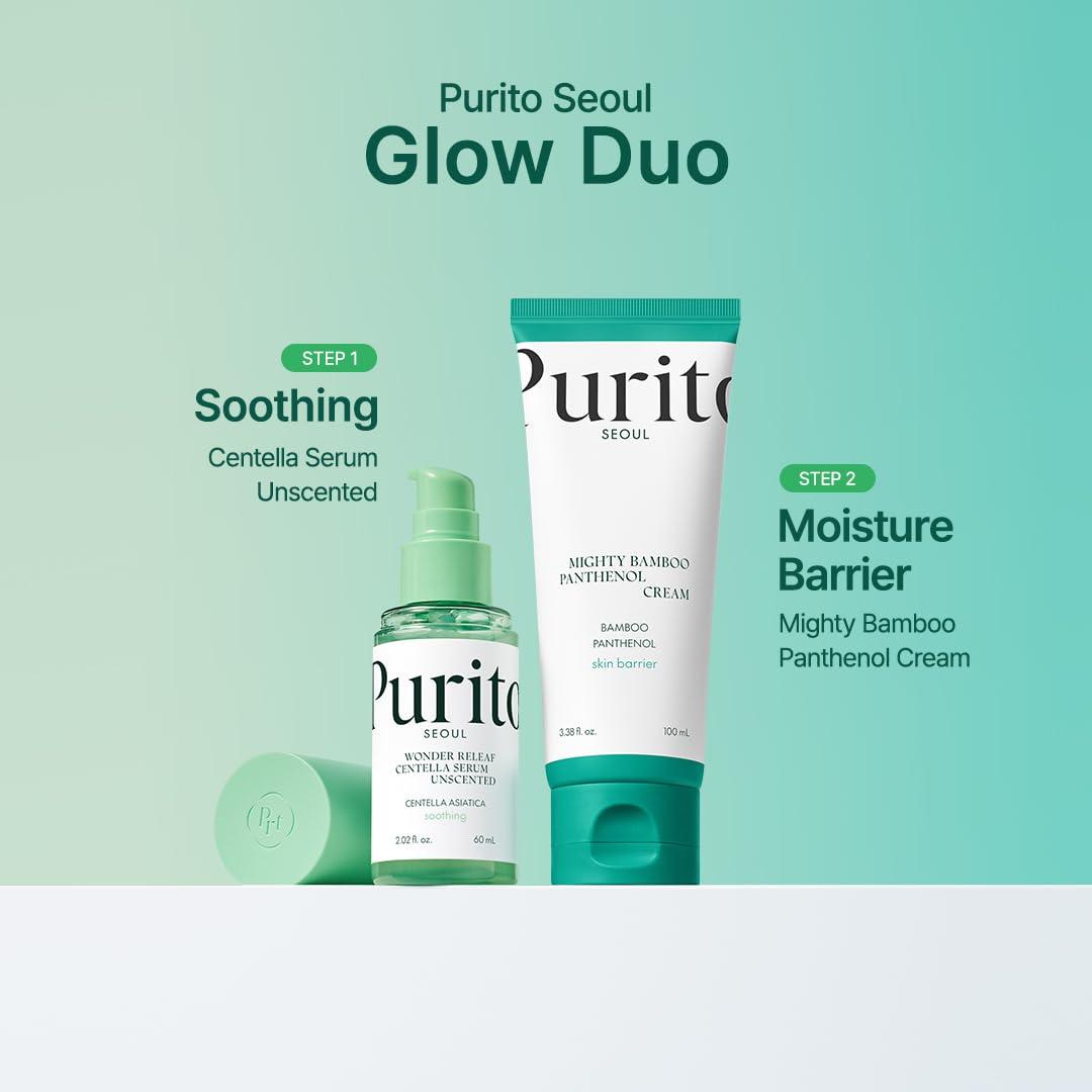 PURITO PURITO Centella Unscented Serum, Korean Centella, for All Skin Types, Ampoule, Soothing, Calming, Facial Serum for face, Vegan & Cruelty-Free, Korean Skin Care, 60ml 2fl.oz