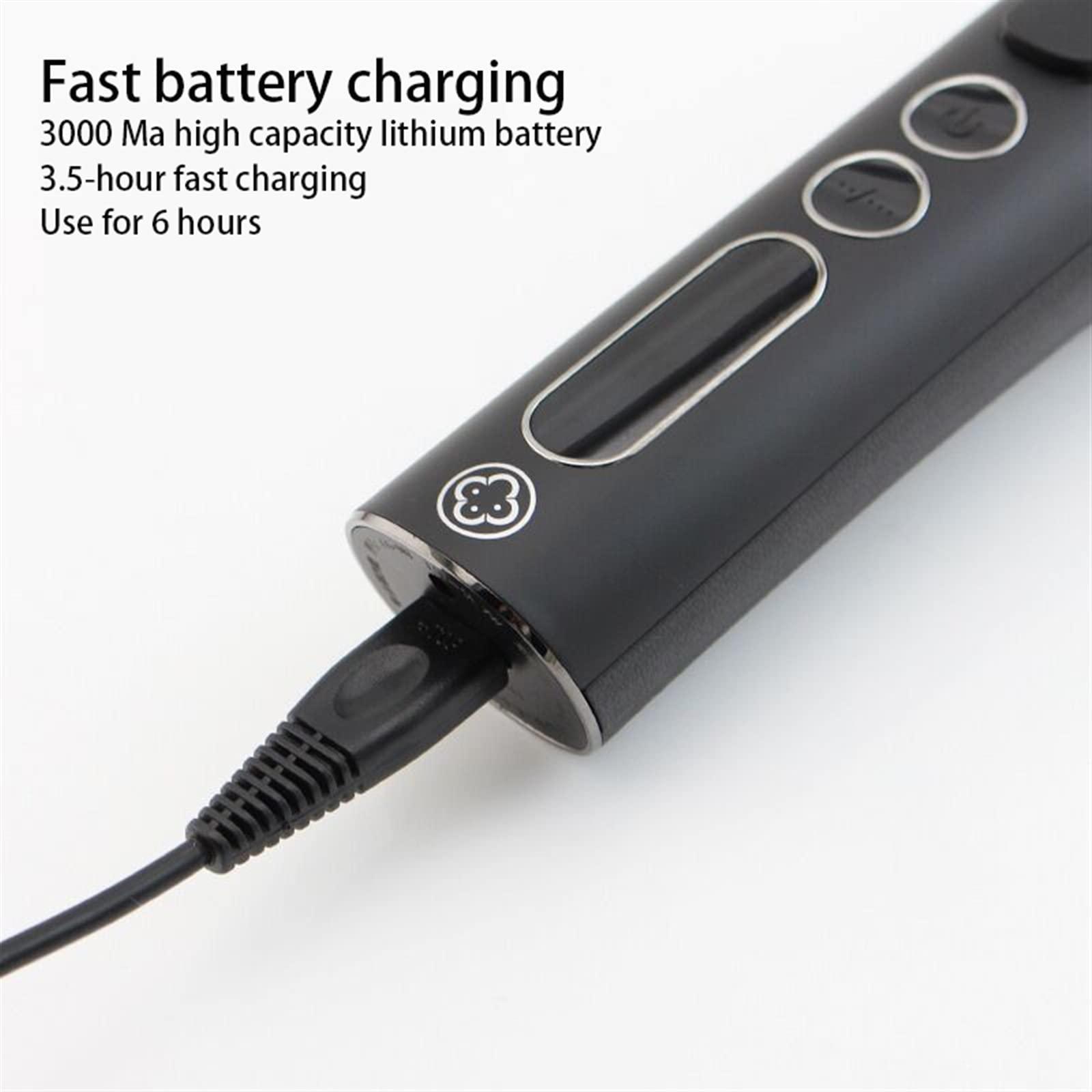 RomildaYuan RomildaYuan Hair Trimmer Low Noise Hair Cutting Machine Professional Hair Trimmer Clippers Men Oil Head Gradient Trim Carving Push Digital Hairdresser Hair Care and Styling (Size : UK Plug)