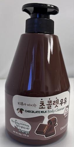 WELCOS WELCOS KWAILNARA Milk Body Cleanser and Body Lotion Set (560 g / 19.75 oz. each) (Chocolate Milk)