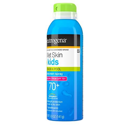 Neutrogena Neutrogena Wet Skin Kids Sunscreen Spray, Water-Resistant and Oil-Free, Broad Spectrum SPF 70+, 5 oz