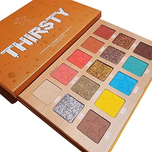 Boskicosmetics Boskicosmeticse Thirsty Eyeshadow Palette, Matte Glitter Shimmers
