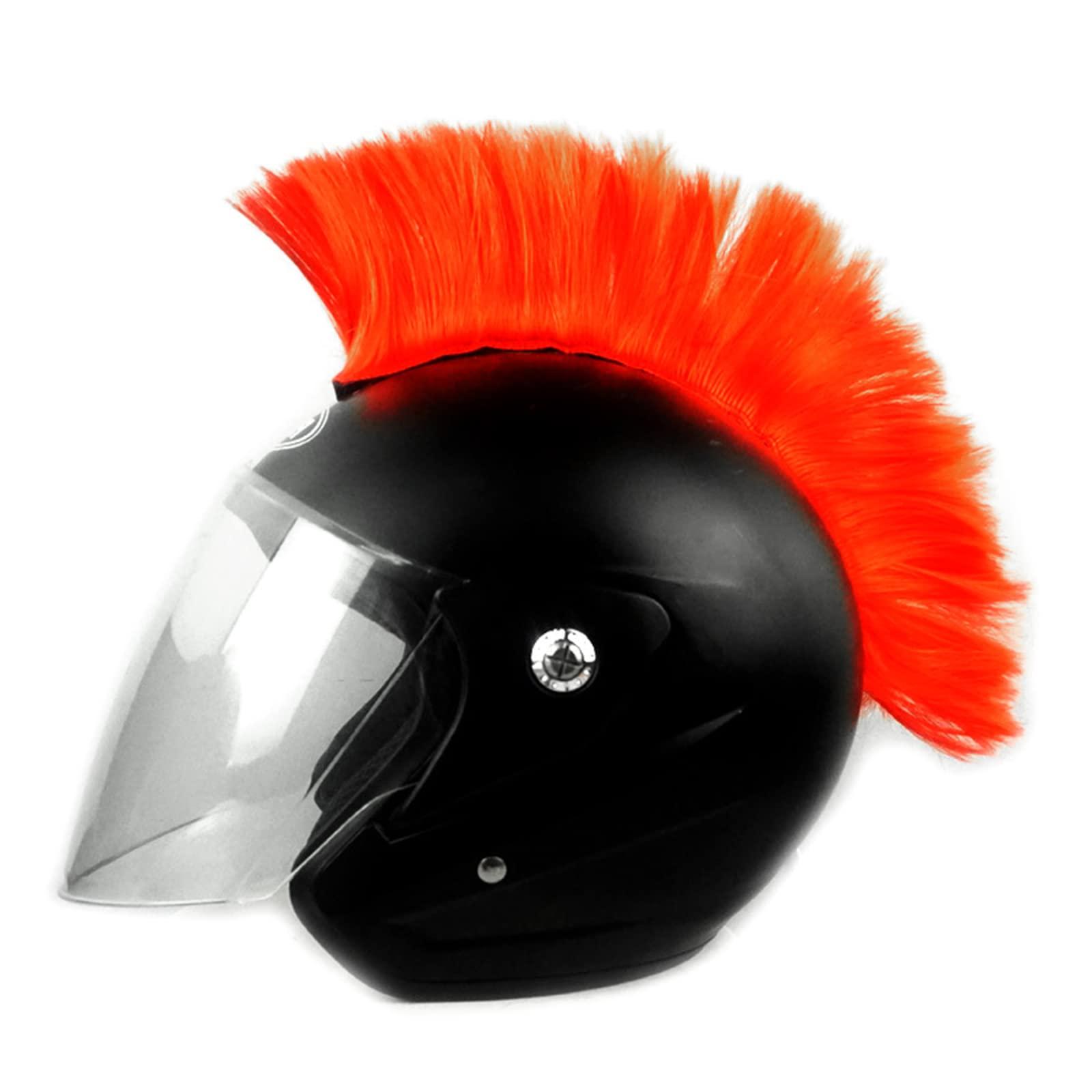 Ankexin Ankexin Motorcycle Helmets Mohawk Wig Hair Electric Bike Scooter Motorbike Helmet Accessories Stickers Cosplay Styling Wig Hair