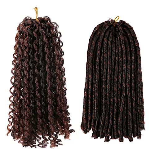 ZQIAN BEAUTY Urban Soft Dread Crochet Hair - 4 Packs Straight Faux Locs Crochet Hair Soft Dreadlocks Locs Crochet Soft Locs Faux Locs Braids 2 STYLE in ONE (4 Packs,#4-30)