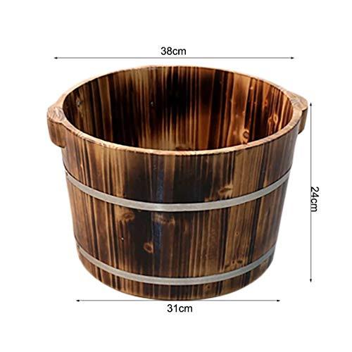 NUBAOzy Foot Tub Wooden Foot Basin Foot Tub for Soaking Feet Pedicure Foot Bath,Wood Bucket for Home,Foot Soak Bucket,Large Foot Bath Basin foot Bath Wooden Bucket Foot Spa Household Wash Ba ( Size : A )