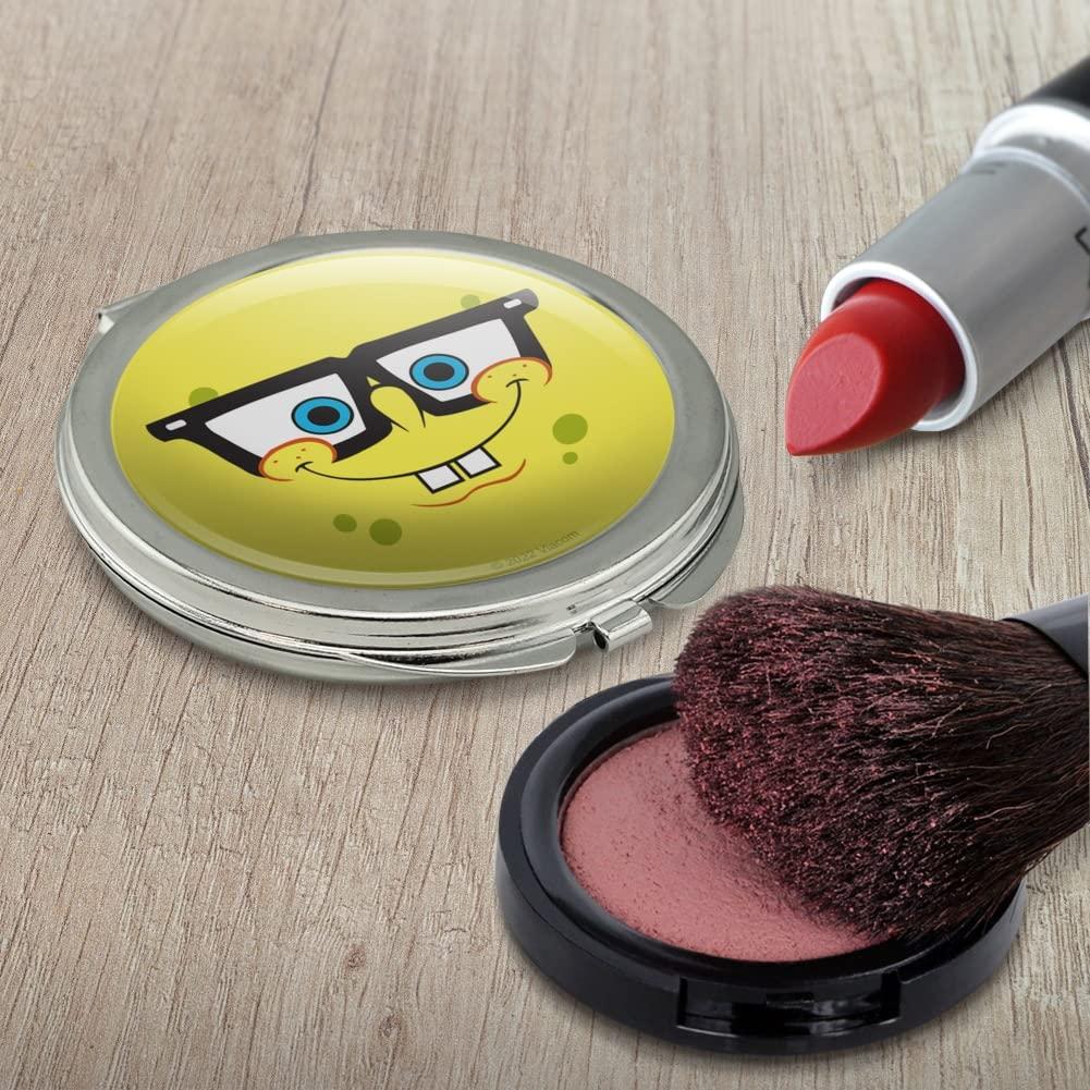 GRAPHICS & MORE SpongeBob Nerd Face Compact Travel Purse Handbag Makeup Mirror