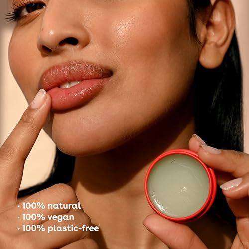 eos eos Plant Based Vegan Lip Salve- Strawberry Sorbet, 100% Natural Formula, Made with Upcycled Olive Squalane, Cruelty Free Lip Balm, 0.42 oz