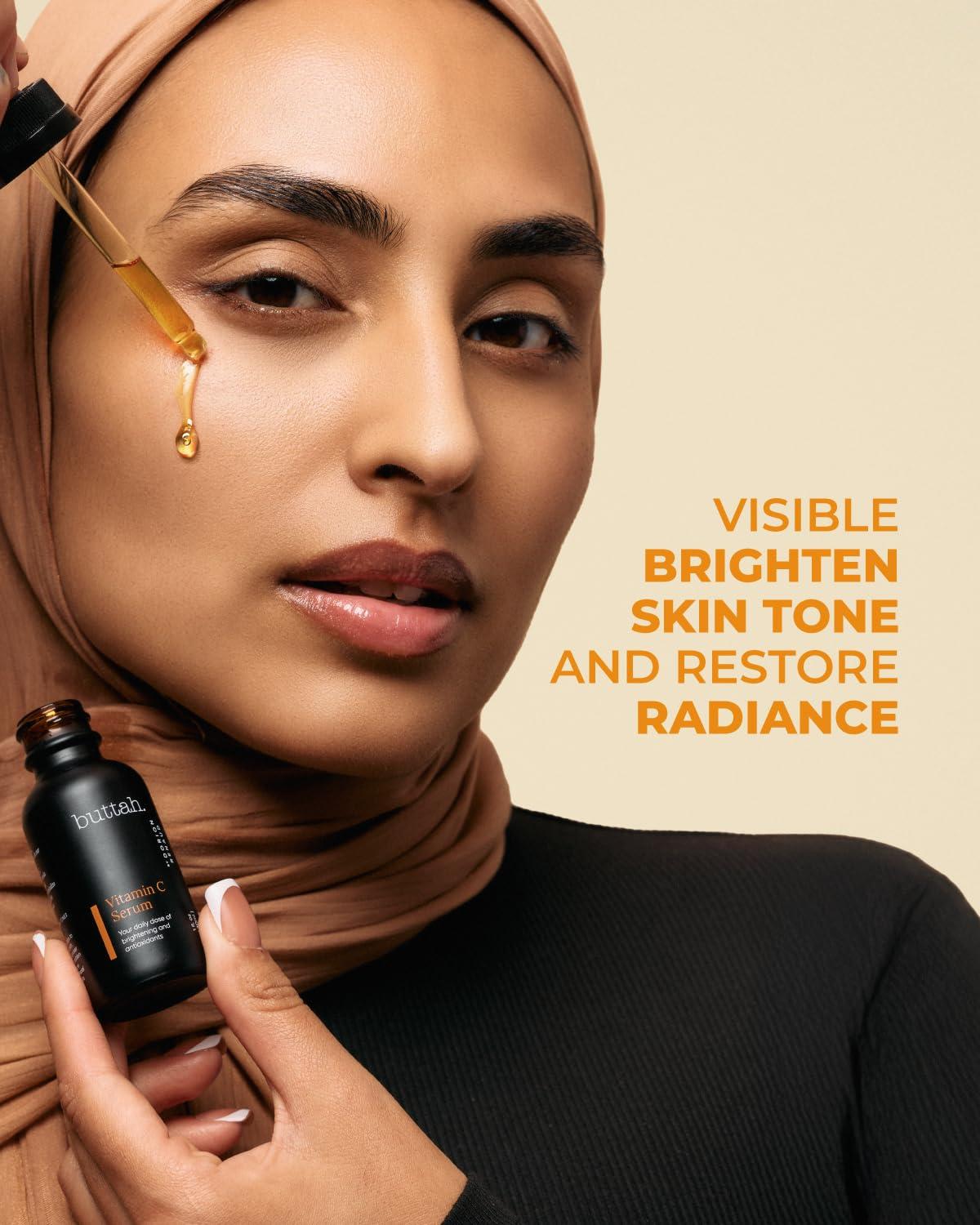 buttah. by Dorion Renaud Buttah Skin Vitamin C Serum 1 FL oz e 30mL - For Face - Vitamin E - Ferulic Acid - Green Tea