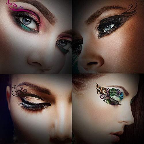 CFCYS CFCYS Temporary Tattoo,Transfer Eye Stickers Colored Eye Tattoo for Women Men Eyeliner Tattoo Waterproof Removable Non-Toxics Safe