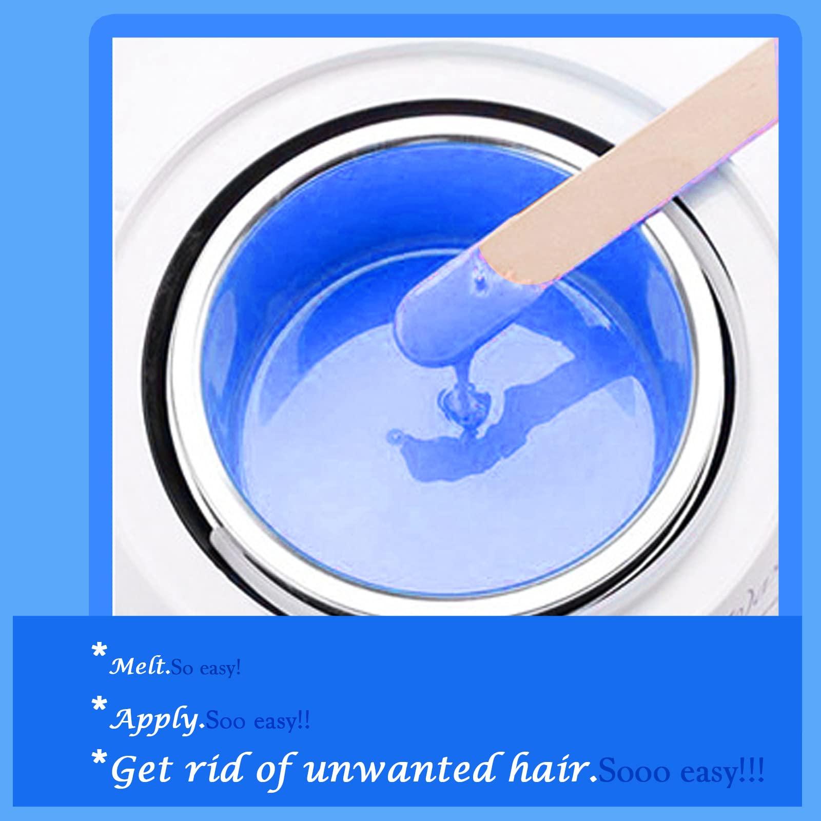 PURPLESKY Hard Wax Beads for Hair Removal, Solf Waxing Beads Bulk for All Skin, Bikini Wax Beads for Body with Wax Sticks