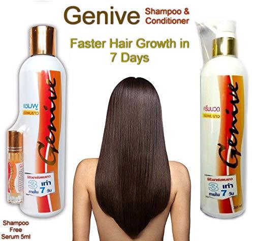 GENIVE Genive Shampoo & Conditioner Long Hair Fast Growth 3X FASTER Lengthen Growth Longer