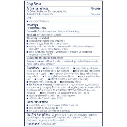 Coppertone Coppertone Sport Sunscreen Spray SPF 50, Water Resistant Spray Sunscreen Pack, 5.5 Oz, Pack of 2 (Packaging May Vary)