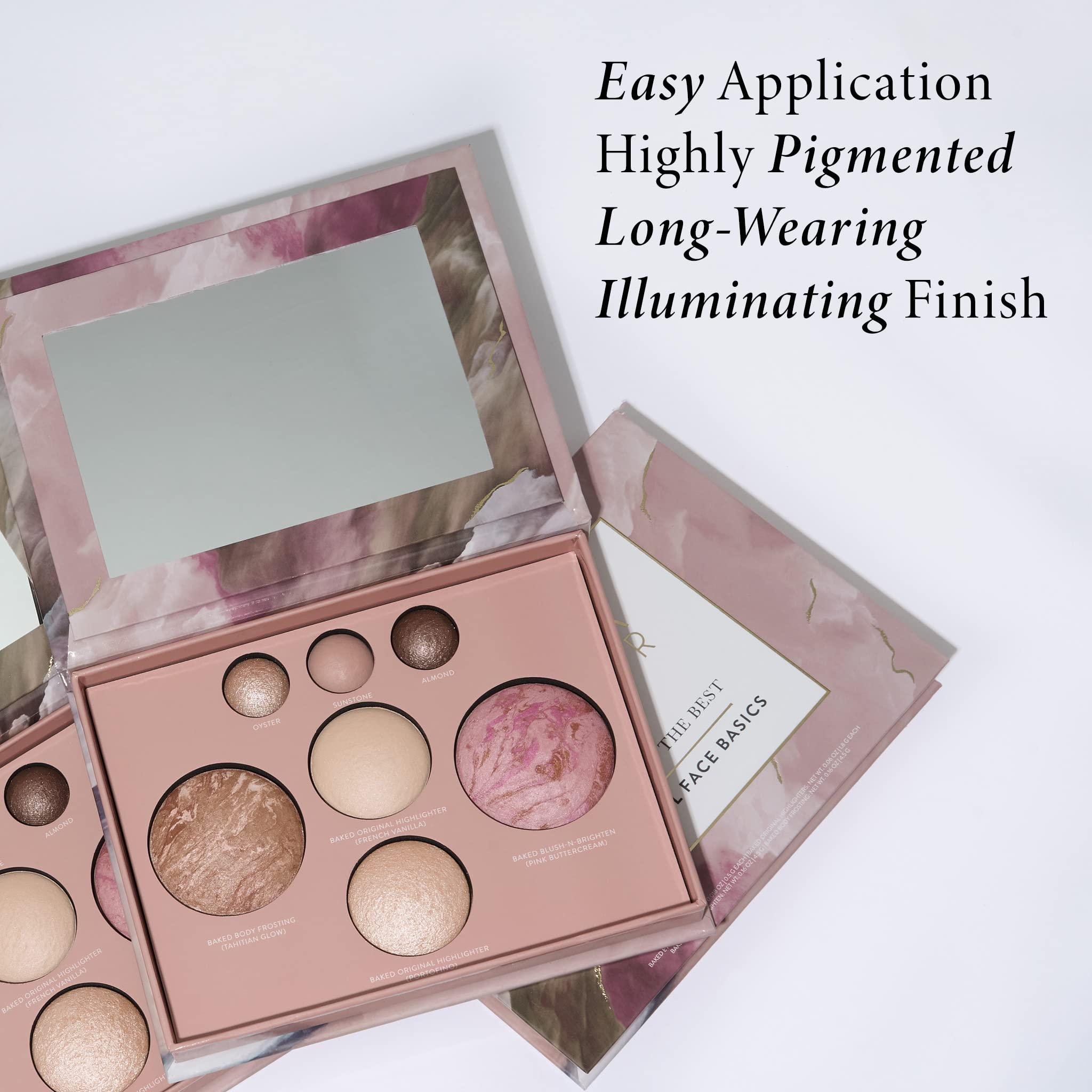 LAURA GELLER NEW YORK LAURA GELLER NEW YORK Baked Starter Kit - Full Coverage: Double Take Powder Foundation, Fair and Best of the Best Face Palette and Retractable Angled Kabuki Brush
